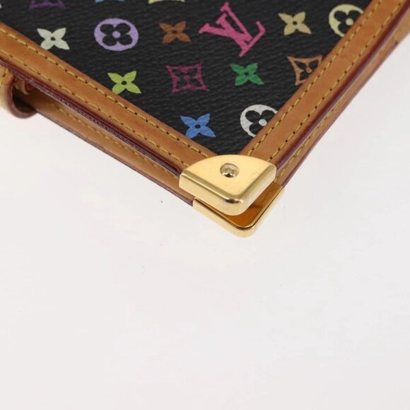 LOUIS VUITTON Multicolor Agenda PM Day Planner Cover Black R20895 LV Auth BA6675 - Picture 4 of 16